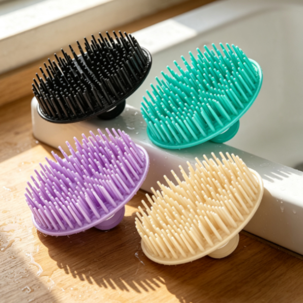 Hair Scalp Exfoliating Brush Shampoo Massager