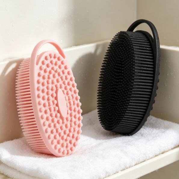 Soft Silicone Body Shower Scrubber Brush