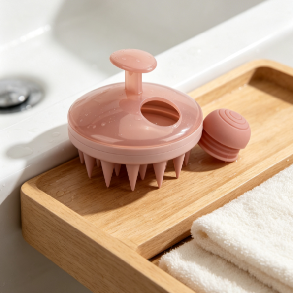 Shampoo Brush with Scalp Massage Dispenser