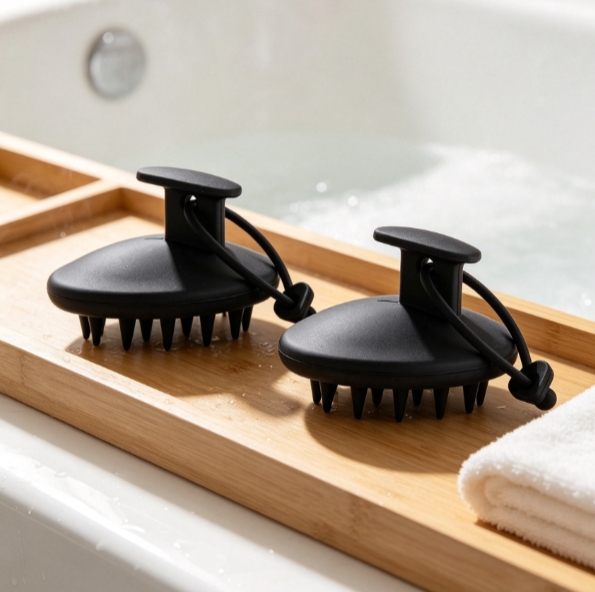Soft Silicone Shampoo Brush Hair Scrubber