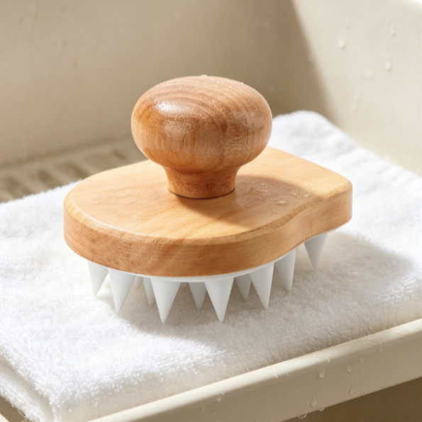 Wooden Handle Scalp Care Massage Brush
