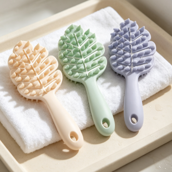 Scalp Care Comb with Silicone Bristles