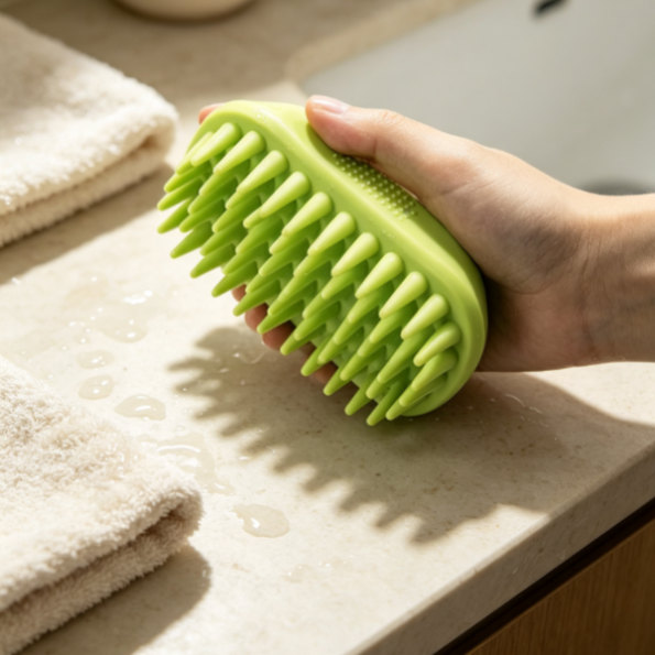 Pet Silicone Shampoo Grooming Massage Brush