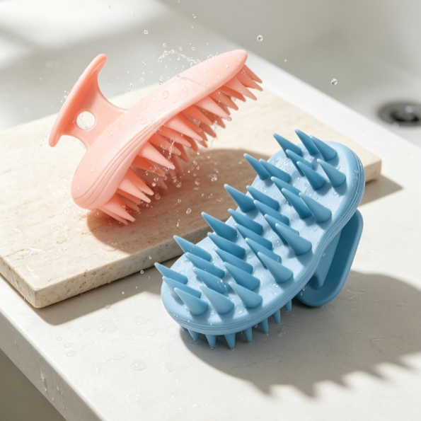 Silicone Scalp Scrubber Shampoo Massage Tool