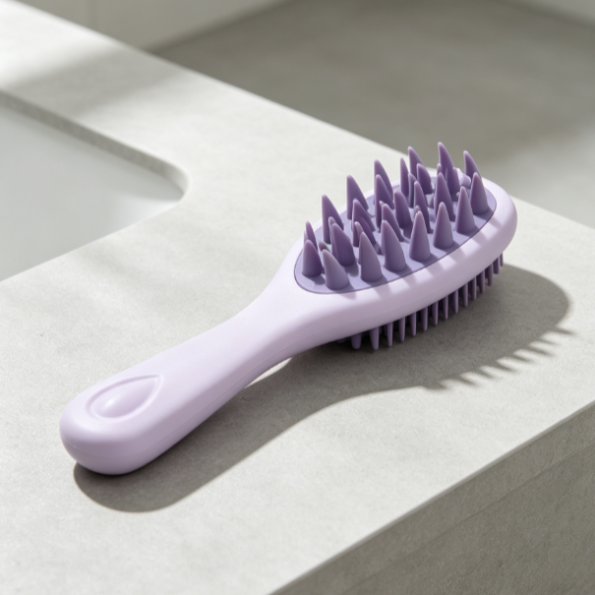 Long Handle Silicone Scalp Massage Comb